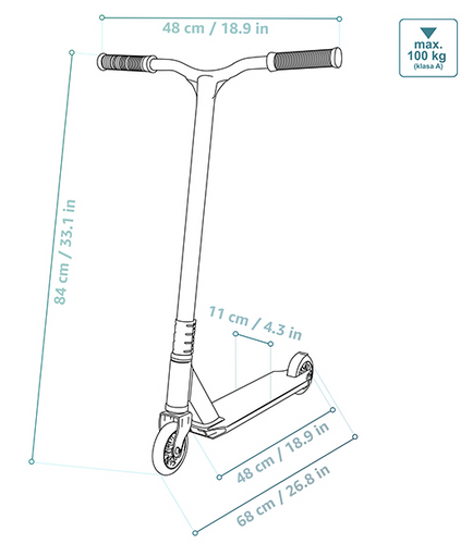 SCOOTER METEOR EDGE silver