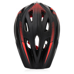 Kask rowerowy full-face Meteor Lupus S 48-52 cm czarny/czerwony