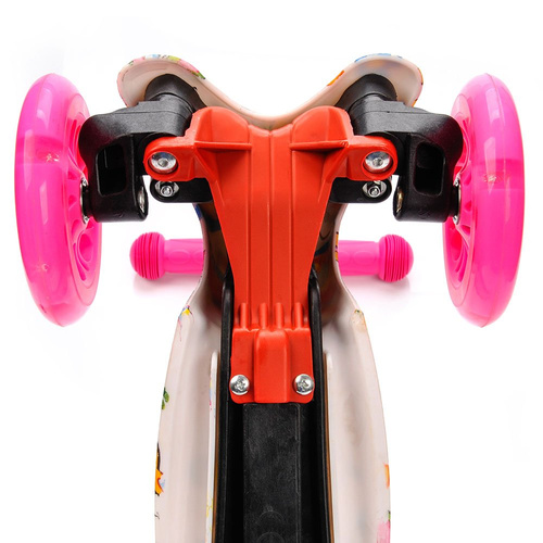 METEOR SCOOTER THREE-WHEEL WITH LED WHEELS TUCAN BUTTERFLIES