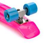 Plastic skateboard Meteor pink/neon blue/violet