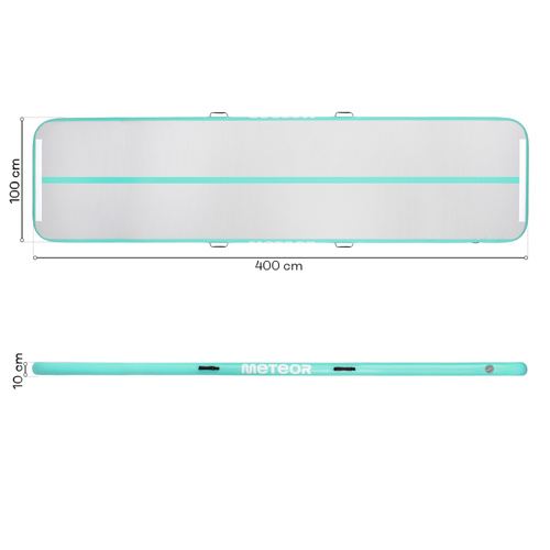 Nadmuchiwana ścieżka akrobatyczna Meteor 400 cm miętowy