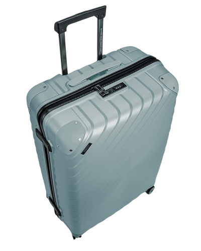 Średnia walizka SwissBags Diamond cut 67 cm metaliczny niebieski