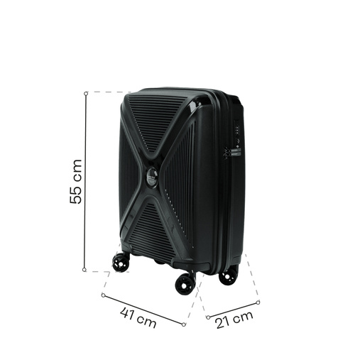 Swissbags Cross-Box cabin case 55 cm black