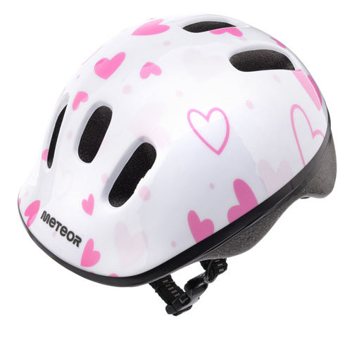 Kask rowerowy Meteor MV6-2 XS 44-48 cm Hearts