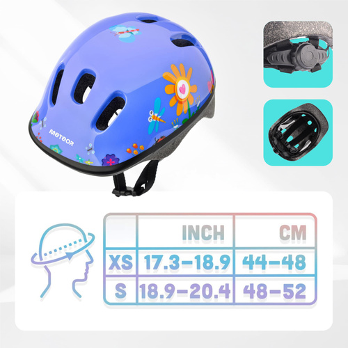 Kask rowerowy dla dzieci Meteor KS06 S 48-52 cm Garden