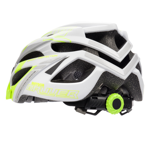 Kask rowerowy Meteor Gruver L 58-61 cm biały/zielony