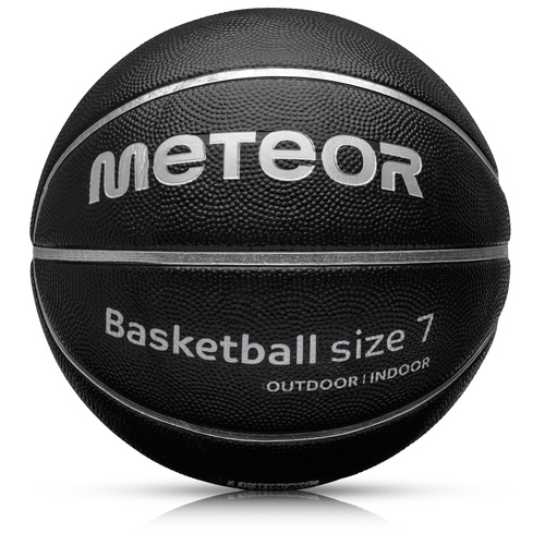 Training basketball Meteor Cellular  7 black/silver 8 panels