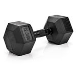 Hantel heksagonalny gumowany Meteor 12.5kg