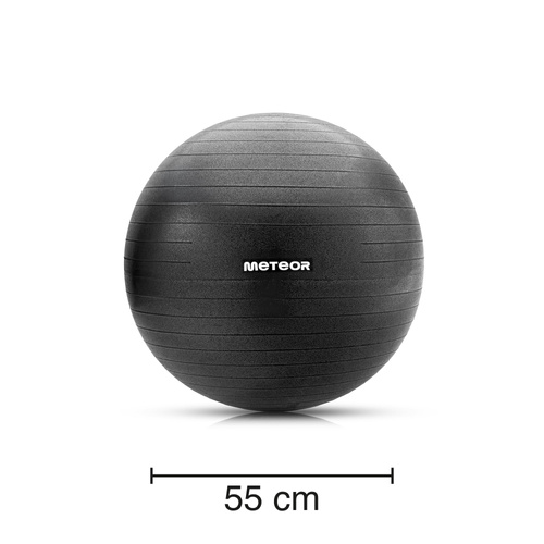 Piłka fitness Meteor 55 cm czarna