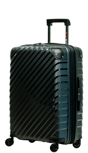 SwissBags Diamond cut medium case 67 cm metallic black