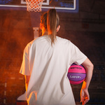 Piłka koszykowa Meteor Layup 4 różowy/fioletowy