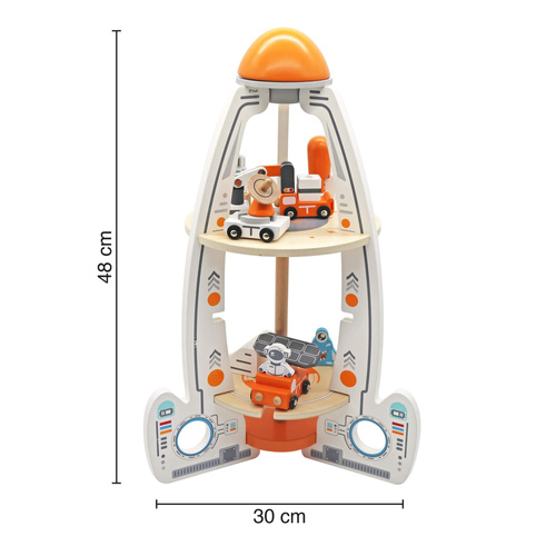 Wooden rocket – space station