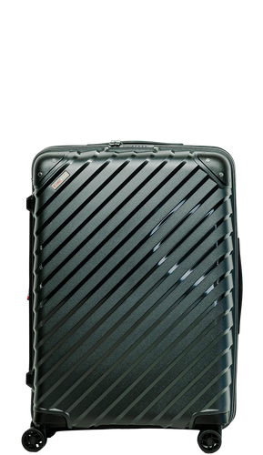 Średnia walizka SwissBags Diamond cut 67 cm metaliczny czarny