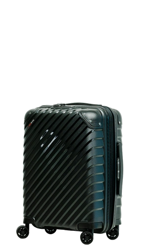 Swissbags Diamond cut cabin case 55 cm metallic black
