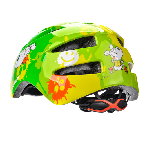 Kask rowerowy dla dzieci Meteor PNY11 M 48-53 cm Dogs zielony