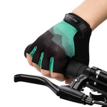 Bike gloves Meteor MX22 L black/mint