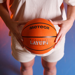 Piłka do koszykówki Meteor Layup 4 pomarańczowy