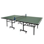 Table tennis table set Meteor green plus Rollnet net, 2 bats, 3 balls