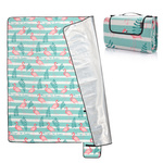 Picnic Blanket Meteor 2XL 200x200 cm flamingos