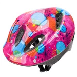 Kask rowerowy dla dzieci Meteor KS05 M 52-56 cm abstrakt różowy
