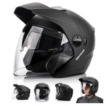 Motorcycle helmet Meteor Hekato L 59-60 cm black