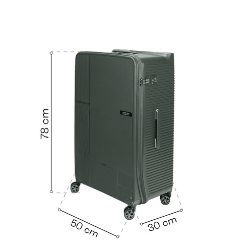 Large case SwissBags Magna 78 cm green