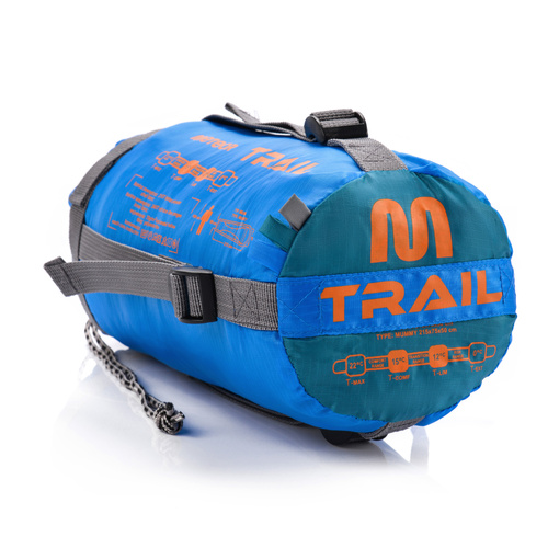 Meteor Sleeping bag Trail blue/navy blue