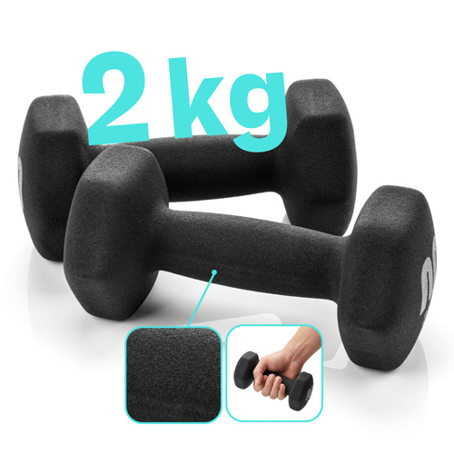 Zestaw hantli żeliwnych 2x2 kg Meteor