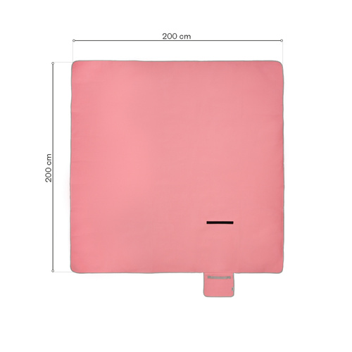 Picnic Blanket Meteor 2XL 200x200 cm pink