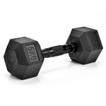 Hantel heksagonalny gumowany Meteor 5kg