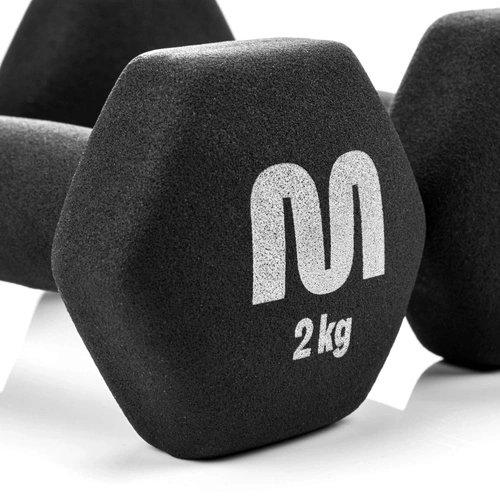 Cast iron dumbbell set 2x2 kg Meteor