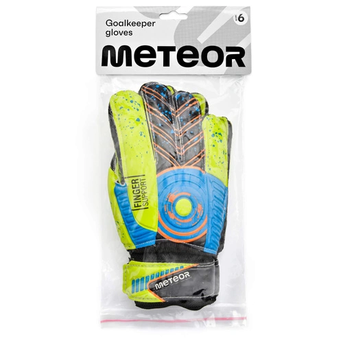Goalkeeper gloves Meteor Defence 9 yellow