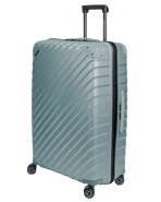 Duża walizka SwissBags Diamond cut 76 cm metaliczny niebieski