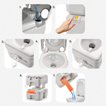 Portable toilet Meteor 20 l white
