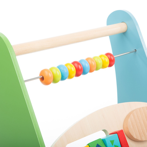 Wooden manipulative walker