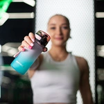 Meteor sports water bottle 350 ml pink/turquoise