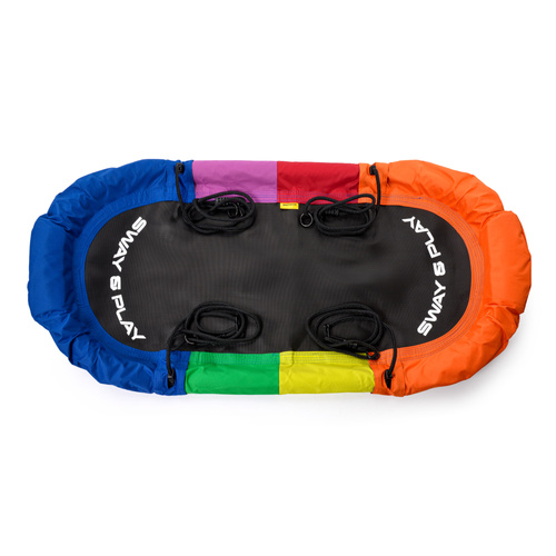 Huśtawka bocianie gniazdo Meteor 140x70 cm multikolor