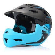 Full-face bicycle helmet Meteor Hydra S 51-55 cm black/blue