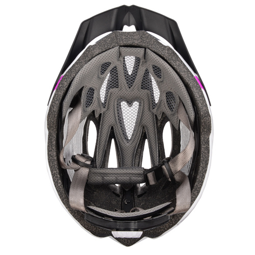 Kask rowerowy Meteor Gruver M 55-58 cm biały/szary/różowy