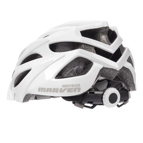 Bike helmet Meteor Marven L 58-61 cm white shiny