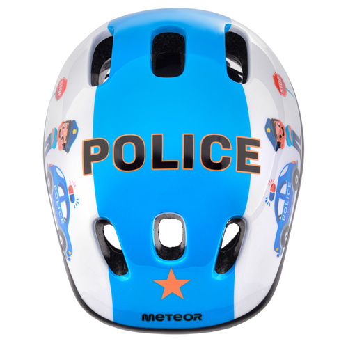 Kask rowerowy dla dzieci Meteor KS06 S 48-52 cm Police