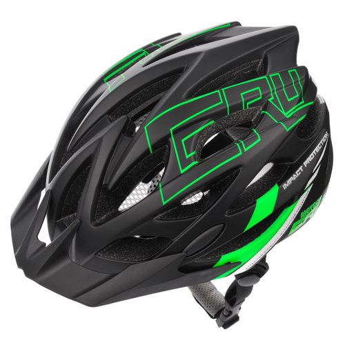 Meteor cycling helmet Gruver S 52-56 cm black/green