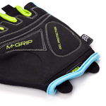 Rękawiczki rowerowe Meteor Gel GX38 XXS niebiesko-zielony