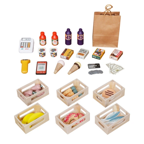 Wooden market stand