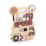 Wooden manipulative board bear