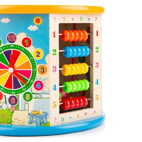 Wooden educational cube