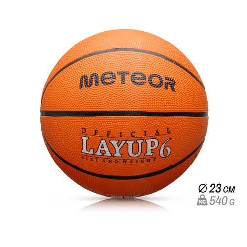 Piłka koszykowa Meteor Layup 6 pomarańczowy