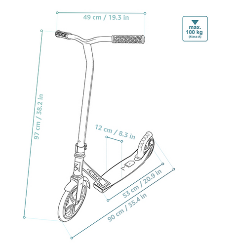 SCOOTER METEOR MEX brown/grey