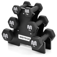 Cast Iron Dumbbell Set with Stand Meteor 3 / 2 / 1 kg