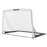 Bramka piłkarska składana Meteor 120x76x76 cm czarny/biały